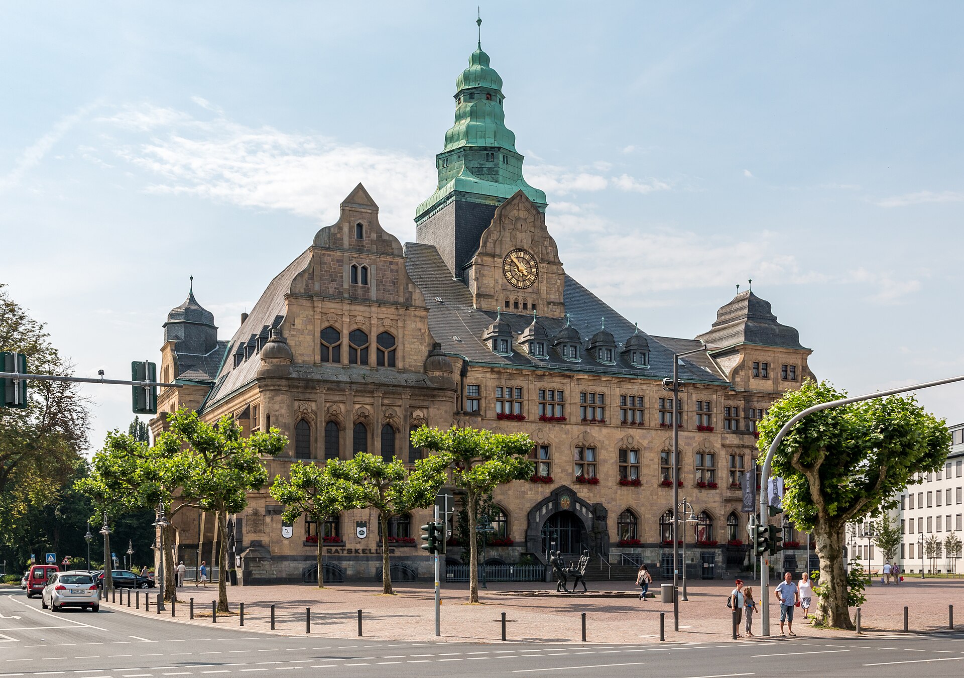Stadtmotiv in Recklinghausen – Recklinghausen, Rathaus -- 2015 -- 7398
